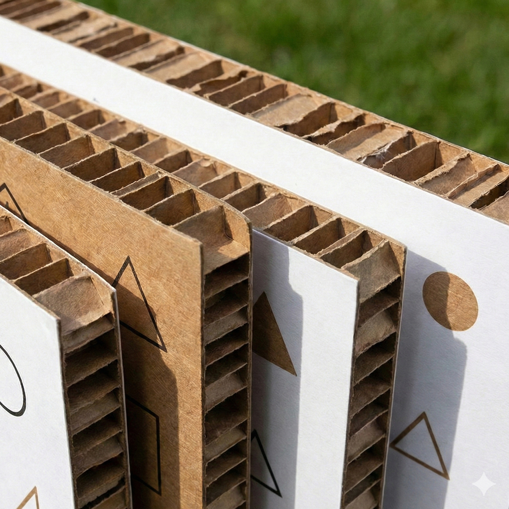 허니콤보드 인쇄 컷팅