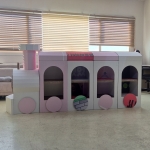 허니콤보드 기차 모양 책꽂이 선반 직선형(v2/2)