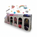 허니콤보드 기차 모양 책꽂이 선반 직선형(v2/2)