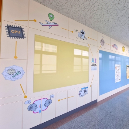 학교 현관문 유리문 시트지 시트컷팅 학교모음 광주상무초등학교