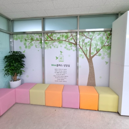 학교 현관문 유리문 시트지 시트컷팅 학교모음 판교대장중학교