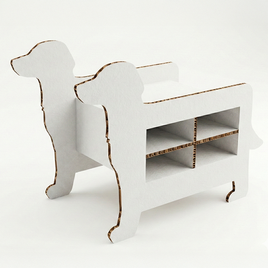 허니콤보드 전시 행사 강아지모양 매대 V3