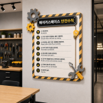 허니콤보드 메이커스페이스 안전수칙 학교 사인 그린스마트스쿨