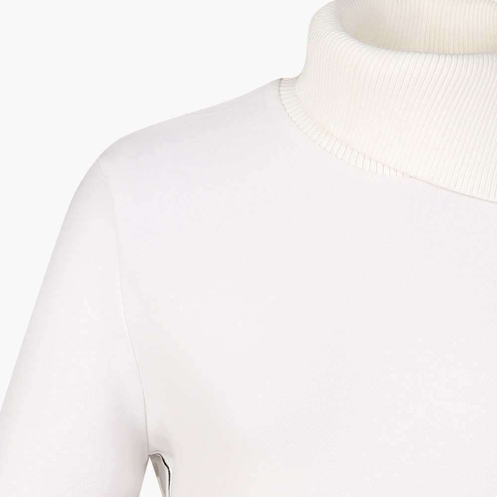 여성 스트레치 넥변형 하이넥 티셔츠_BGAWTL703WH