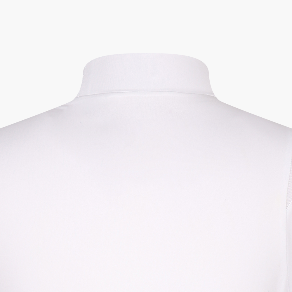 여성 어깨 절개 하프넥 반팔 티셔츠_BGBMTS717WH