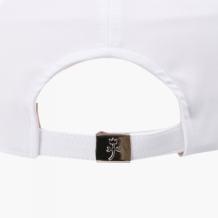 여성 구슬 체인 핫피스 로고 육각캡 모자_BGBMGC704WH