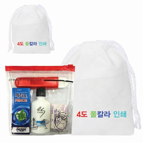 LG생활건강 여행용 4종세트 2호(부직포가방/40개이상칼라무료인쇄)