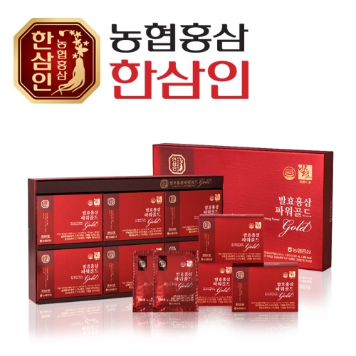 [농협 한삼인] 발효홍삼파워골드 50ml x 30포