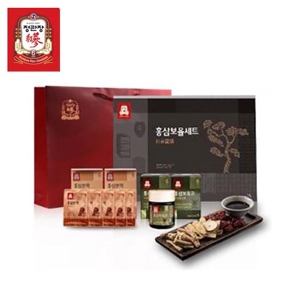 한국인삼공사 정관장 홍삼보율세트(홍삼본력 40ml x 10포 + 홍삼보옥고 100g x 2세트) + 쇼핑백