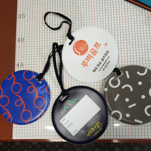 고급 원형 네임텍(10X10cm) / 양면 풀컬러인쇄무료!