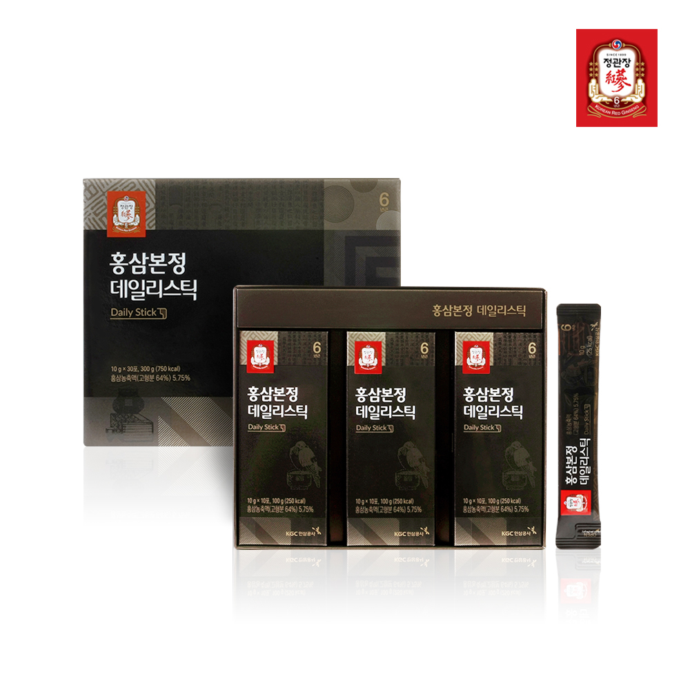 한국인삼공사 정관장 홍삼본정 데일리스틱 10ml x 30포 + 쇼핑백