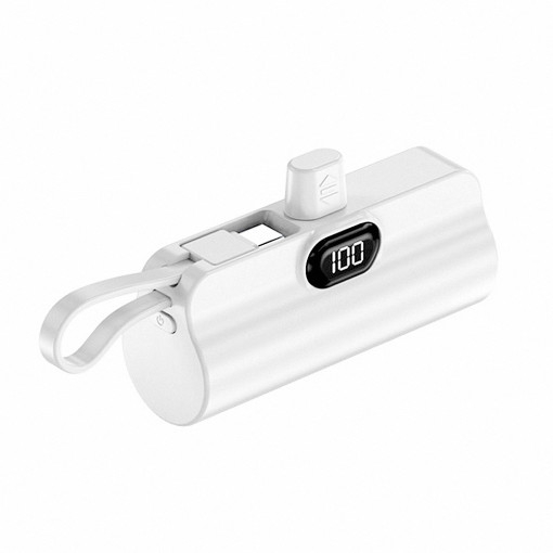 미모아 LED 2in1 일체형 도킹 보조배터리 5000mAh MI-PML25 / 50개이상 레이져인쇄무료