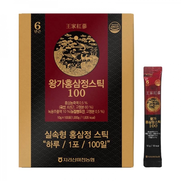 [지리산마천농협] 왕가홍삼정스틱100 10ml x 100포
