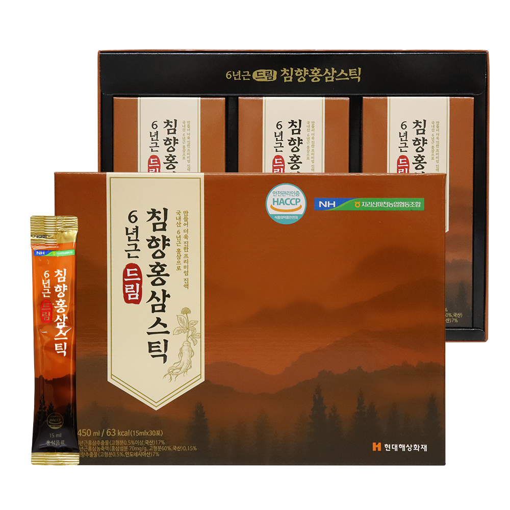 [지리산마천농협] 드림침향홍삼스틱 15ml * 30포 (쇼핑백 증정)