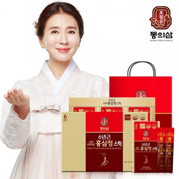 동의삼 6년근 VIP 홍삼정스틱 10g x 30포 + 쇼핑백