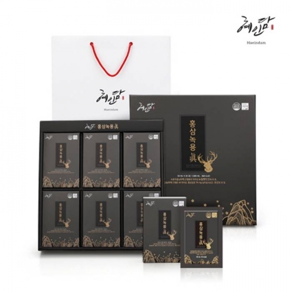 혜인담 홍삼녹용 진 50ml x 30포 + 쇼핑백