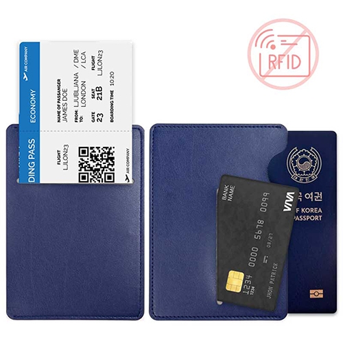 RFID 안티스키밍 슬라이드 여권케이스 (지퍼백포장) / 100개이상 인쇄무료