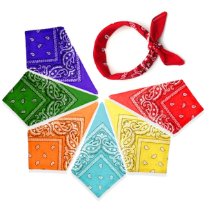 순면 페이즐리 등산 손수건 (100% 순면) (53X53cm)