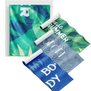 극세사 테리 전사타올 (20X100cm) + 지퍼백케이스 / 컬러전사인쇄무료