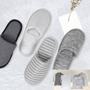 고급 여행용(기내용) 면 슬리퍼 / 파우치포함 / 세탁가능 / 인쇄가능