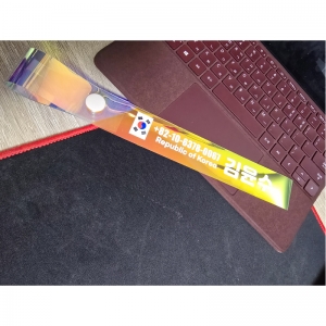 [주문제작] 고급 홀로그램 단추형 네임택 (개인별인쇄가능)