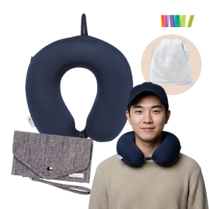포그넥 메모리폼 목베개 + 여권파우치 세트  / 인쇄비별도