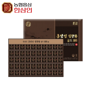 [농협홍삼 한삼인] 홍삼진 침향환골드 100 3.75g &times; 100환 + 쇼핑백