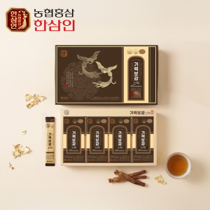 [농협홍삼 한삼인] 기력보감 스틱 15g &times; 40포 + 쇼핑백