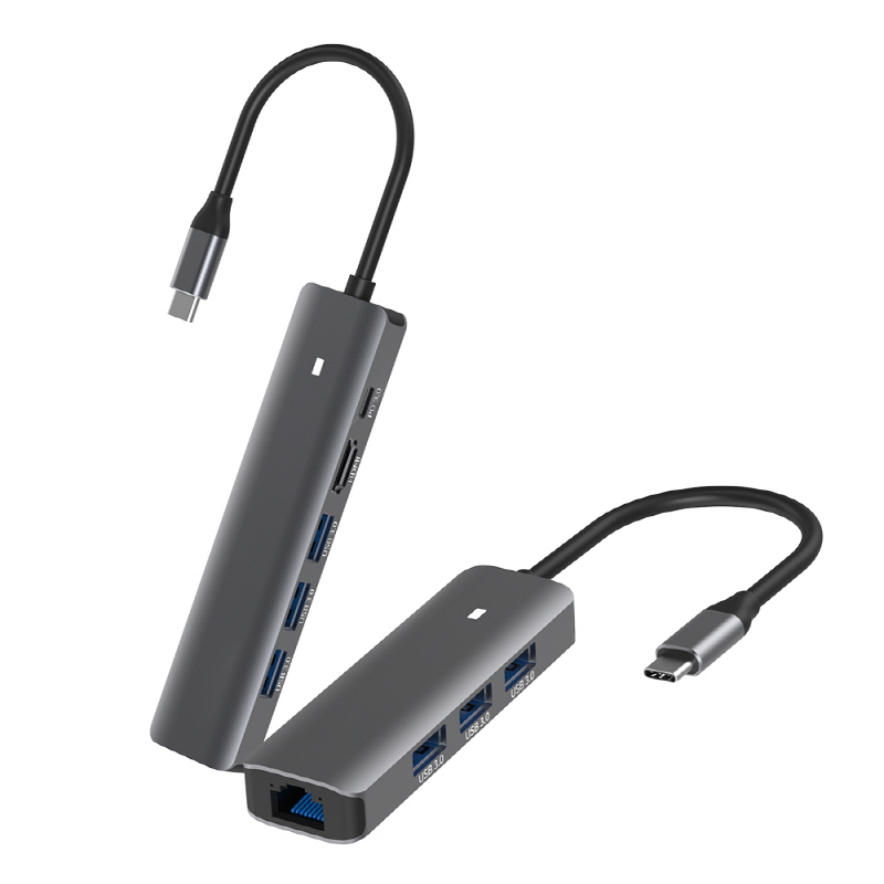 아이노트 C타입 6in1 멀티포트 USB 허브 3.0 / Dex, 닌텐도 스위치 호환, 4K 지원
