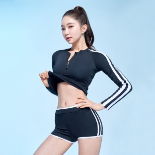 [벤디스] 비치웨어 하이픽 여자 래쉬가드 세트(3pcs) CS005 (1color)