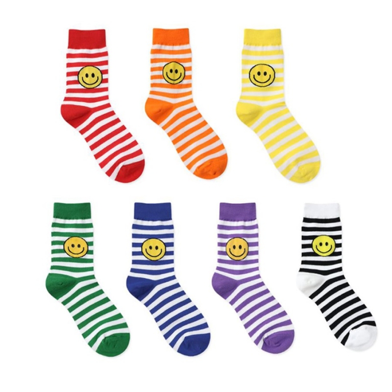 Striped Smile Socks