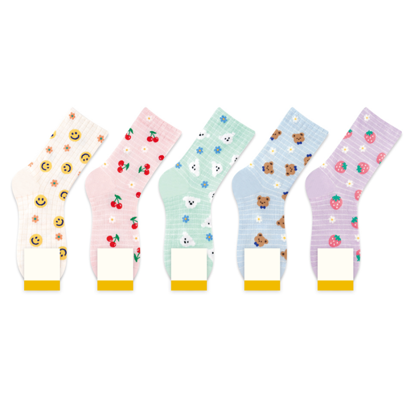 Check Mini Pattern Socks