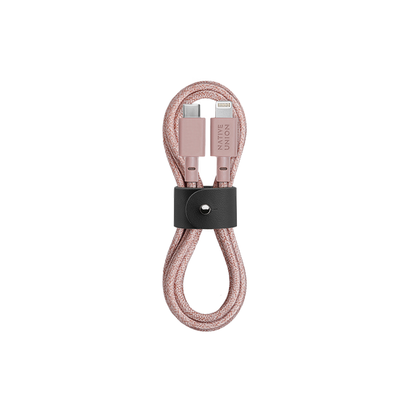 BELT CABLE ROSE (USB-C TO LIGHTNING)