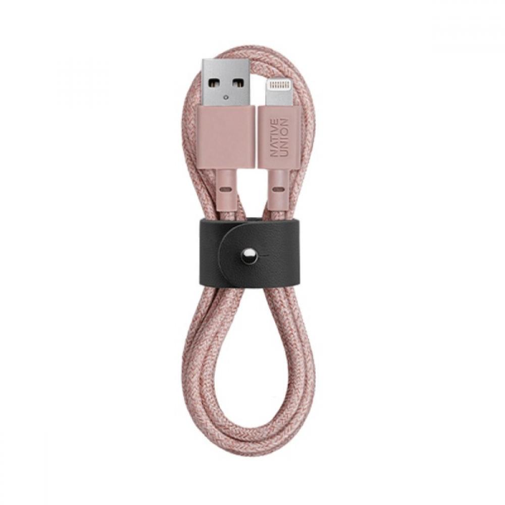 BELT CABLE ROSE (USB-A TO LIGHTNING)