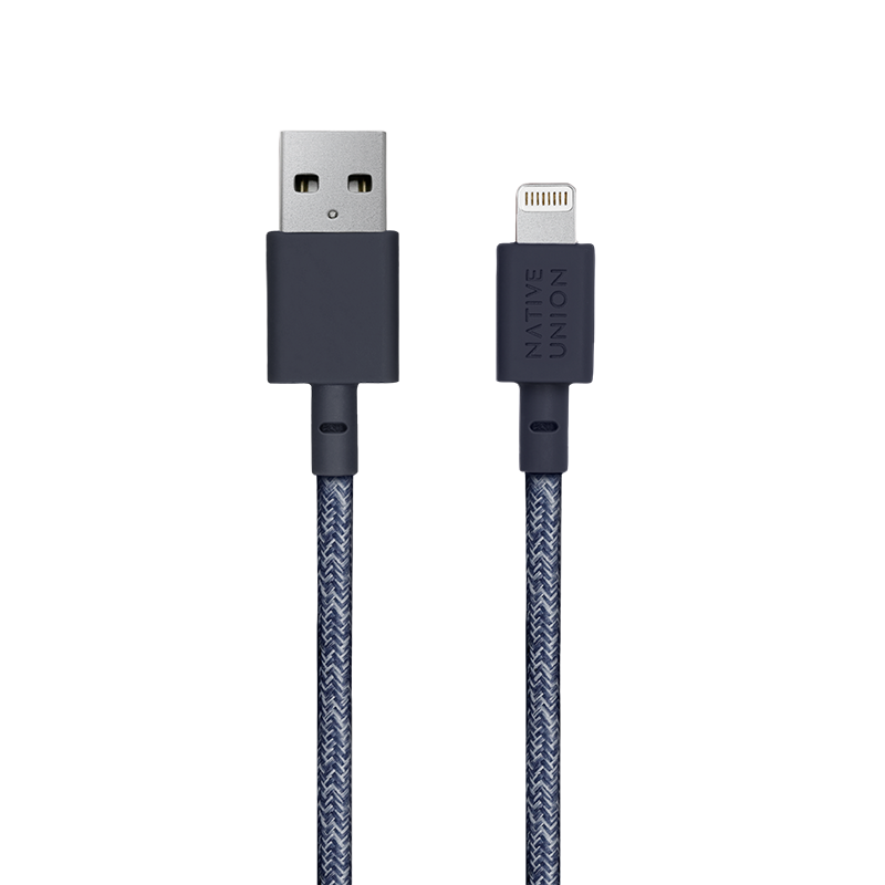 BELT CABLE INDIGO (USB-A TO LIGHTNING)