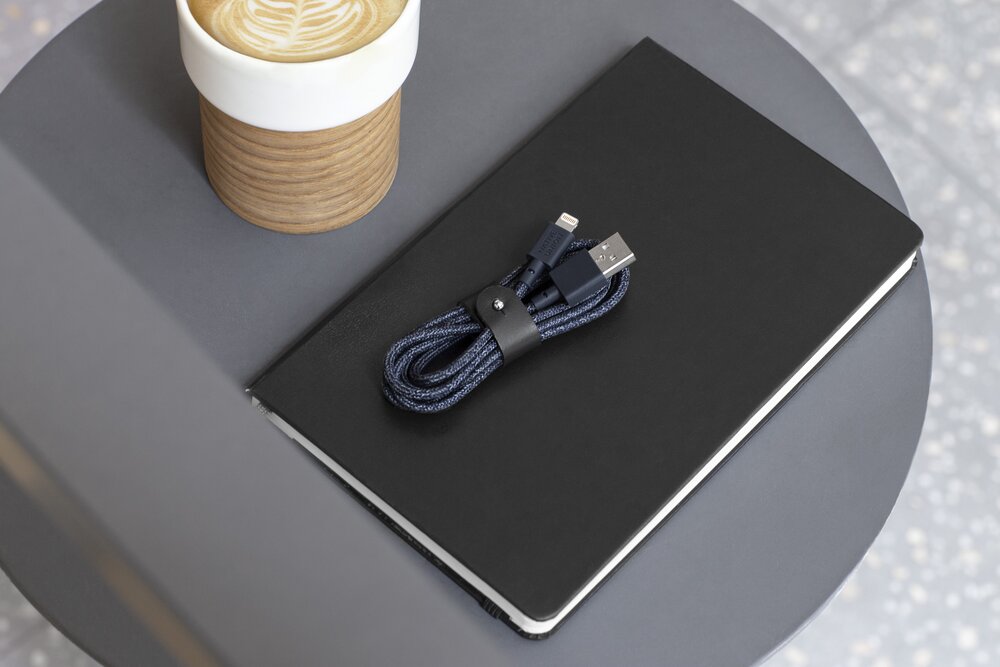 BELT CABLE INDIGO (USB-A TO LIGHTNING)