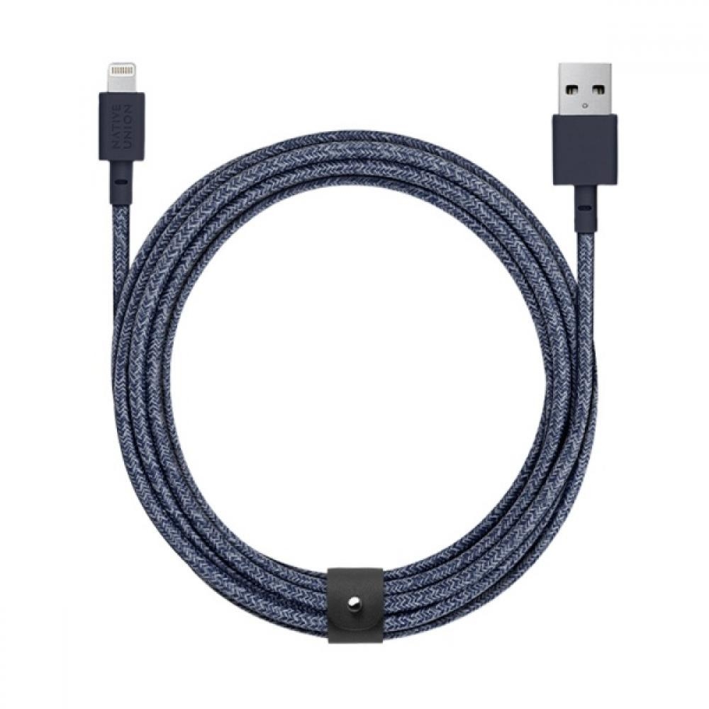 BELT CABLE XL INDIGO (USB-A TO LIGHTNING)