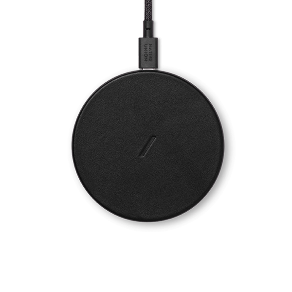 DROP CLASSIC LEATHER WIRELESS CHARGER BLACK