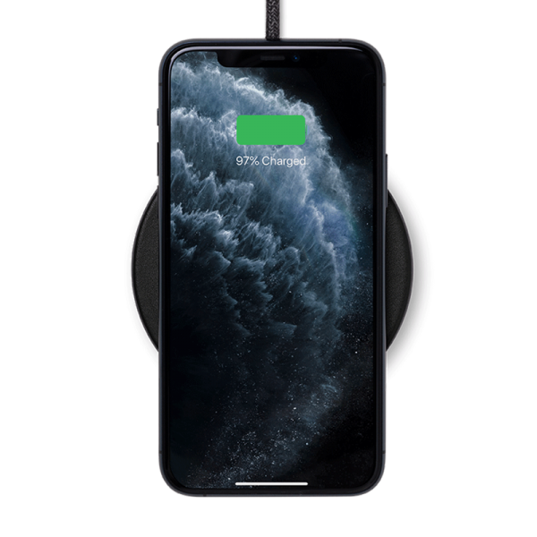 DROP CLASSIC LEATHER WIRELESS CHARGER BLACK