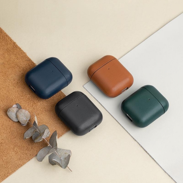 LEATHER CASE FOR AIRPODS BROWN