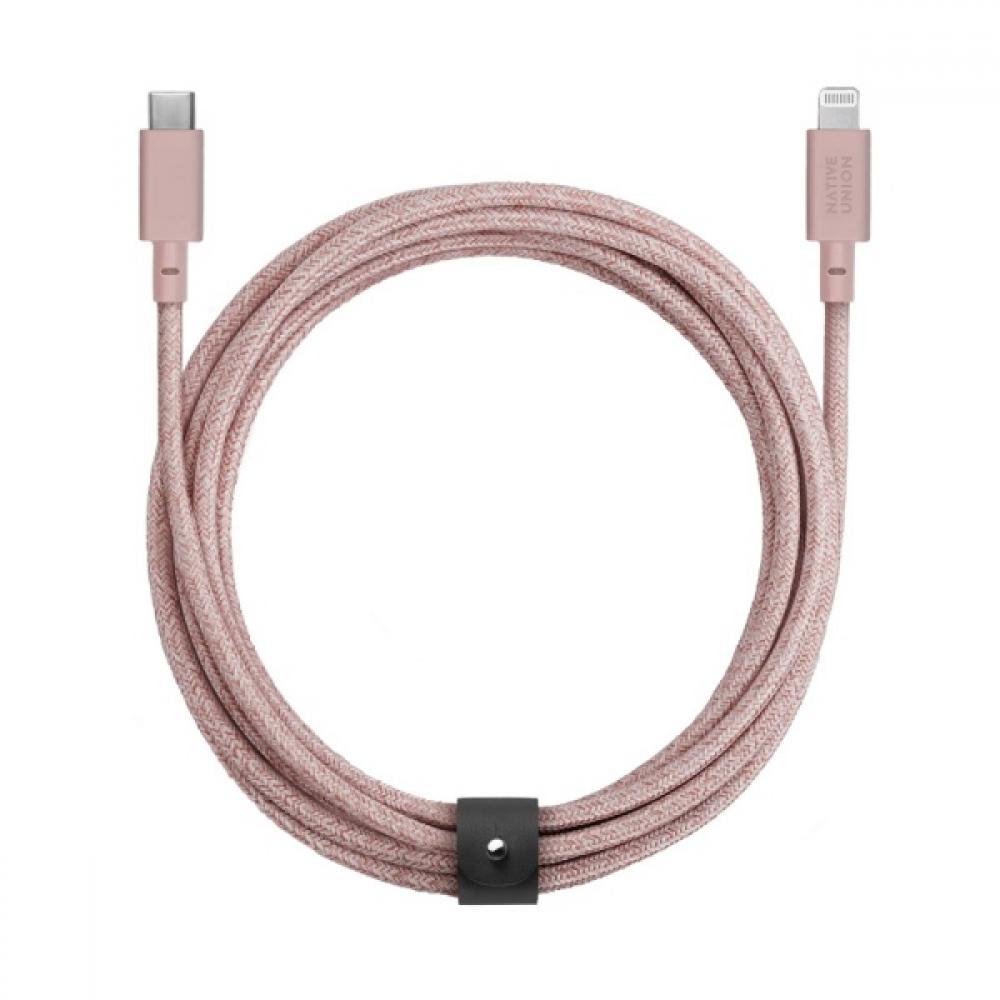 BELT CABLE XL ROSE (USB-C TO LIGHTNING)