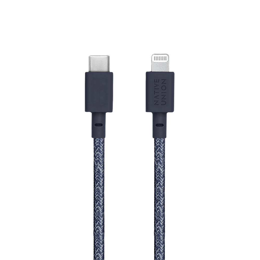 BELT CABLE XL INDIGO (USB-C TO LIGHTNING)