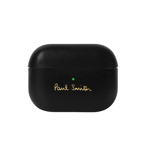 PAUL SMITH LEATHER CASE AIRPODS PRO - BLACK