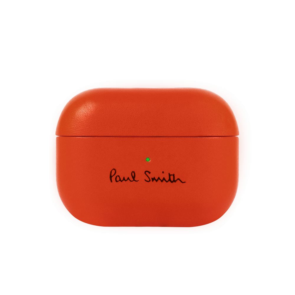 PAUL SMITH LEATHER AIRPODS PRO CASE - CORAL