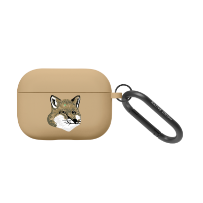 FOX Head Carabiner Case for AirPods Pro2 BEIGE