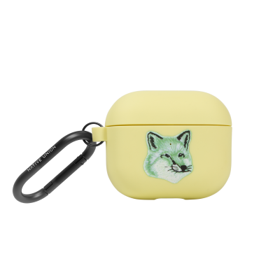 MONOCHROME FOX HEAD AIRPODS CASE (GEN3) YELLOW