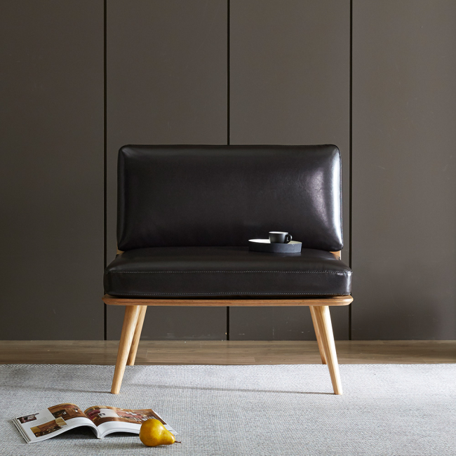 에드나 가죽 호텔 로비 라운지 소파 1인 소파