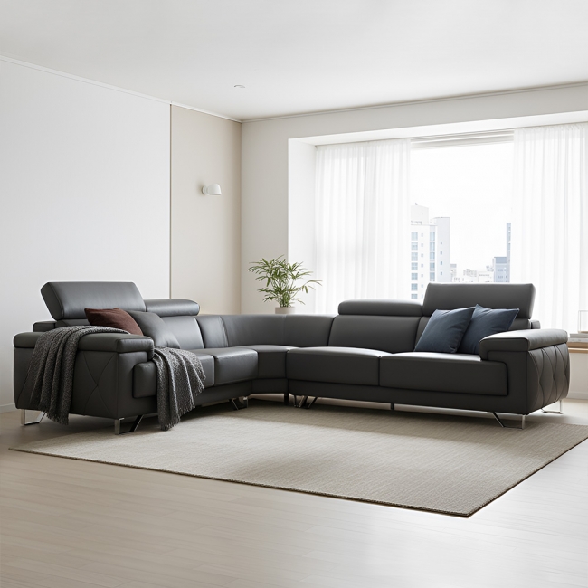 토피카 나파 가죽 4인 5인 6인 코너 헤드틸팅 소파 모음전