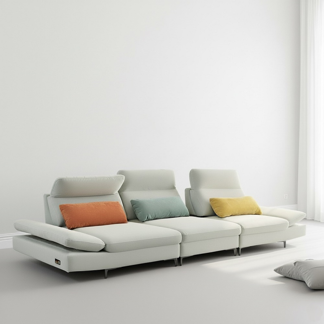 멜니체 타이보 아쿠아텍스 패브릭 좌방석확장 스윙 4인 소파