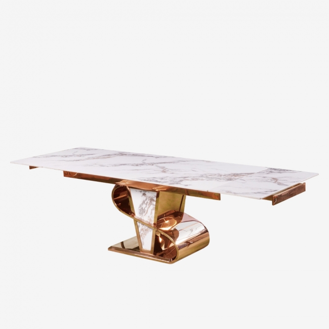 크브론 확장형 통세라믹 6인 8인 식탁 테이블(2500)